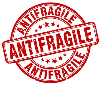 antifragile 红 grunge 邮票