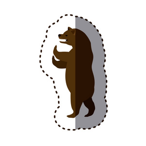 孤立的熊动物设计