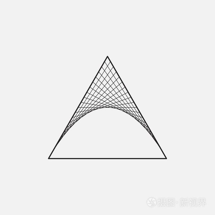 双曲抛物面的三角形