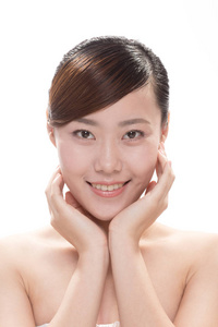 亚洲美女的脸谱制作图片