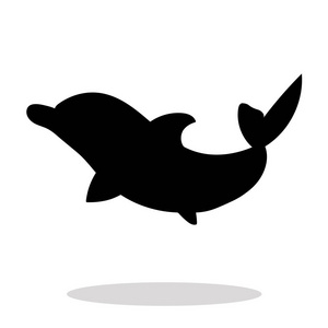 黑色的海豚海豚大海动物黑色剪影照片