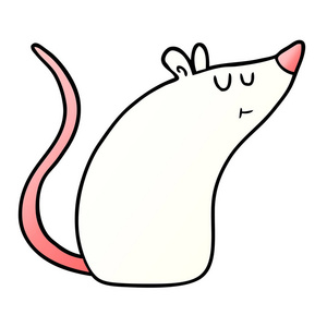 卡通白鼠矢量图解可爱的小白鼠白鼠离体大鼠笼子里可爱的白鼠.