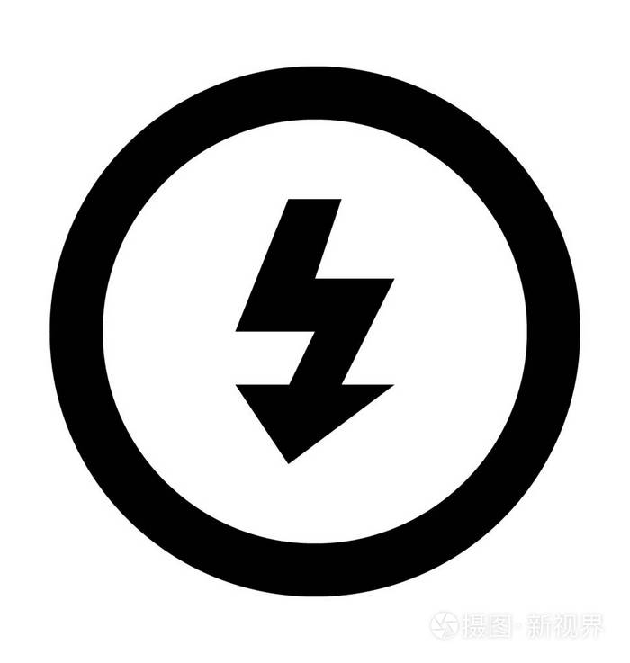 迅雷矢量图标插画-正版商用图片0fg0di-摄图新视界