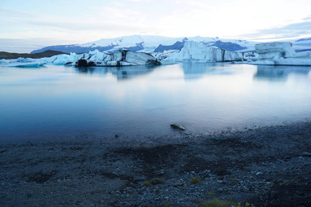 冰岛 Jokulsarlon 的风景与冰