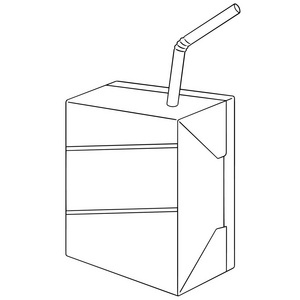向量集的牛奶盒