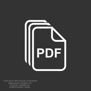 Pdf 文件简单的 web 图标