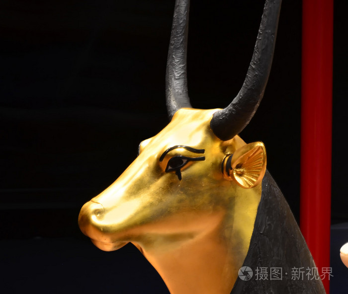 古埃及黄金哈托尔女神像