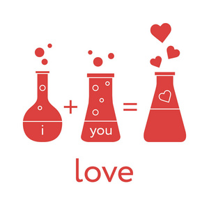 爱的化学。情人节