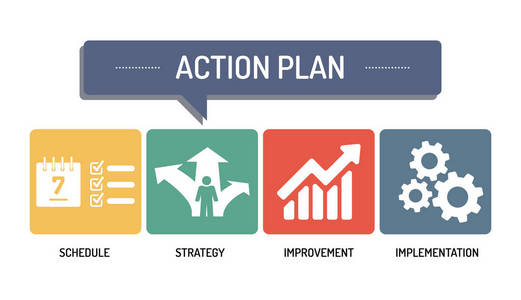 执行图标集行动计划-图标集照片