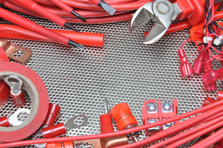 电动工具 组件和电缆金属表面