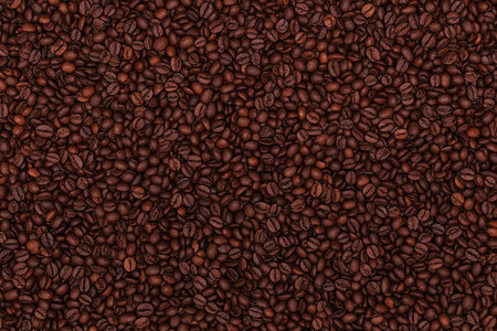 烤的咖啡豆作为背景