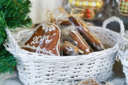 姜饼作为纪念品在维尔纽斯圣诞市场