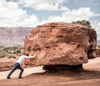 蚂蚁推石头图片