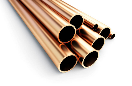 排队金属管图片