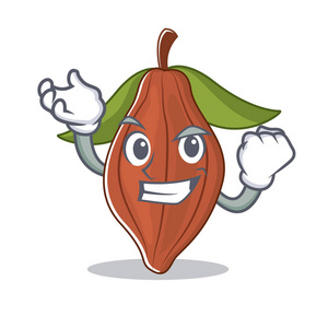 成功的种子成功的可可豆字符卡通照片