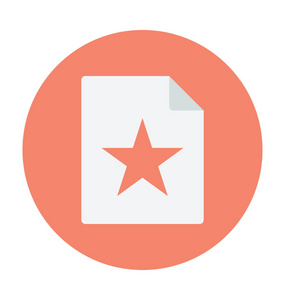 收藏页面彩色矢量图标照片