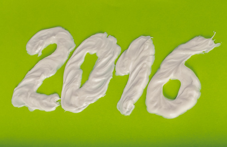 牙膏的数字 2016年绿纸背面形式