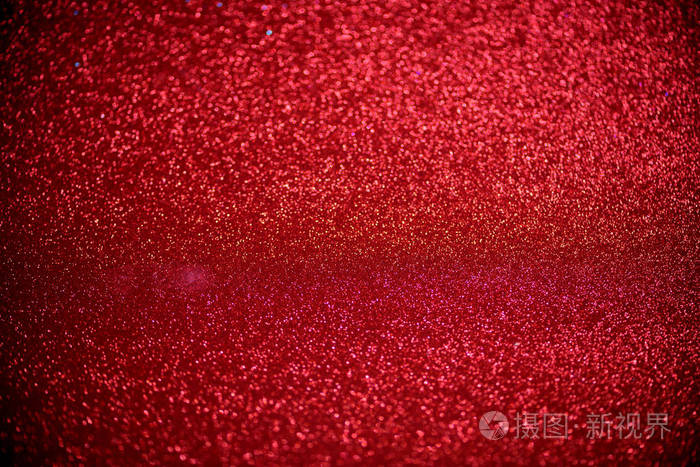 红色闪光散灯模糊的抽象背景为情人节, 生日, 周年纪念日, 婚礼, 新年