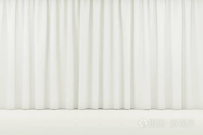 窗帘或窗帘的背景.3d 渲染