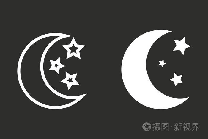 日月星-矢量图标插画-正版商用图片0fi7nw-摄图新视界