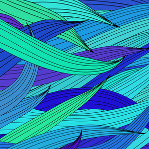 抽象彩色的波浪纹