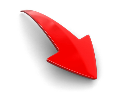 3d 的箭头.图像的剪切路径照片