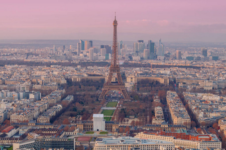 巴黎。城市鸟瞰图