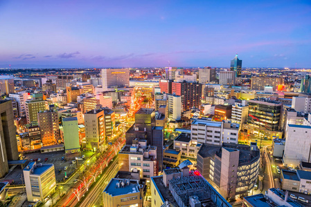 日本富山天际线