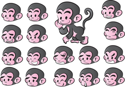 矢量绘图猴子集