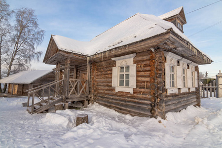 餐厅在俄罗斯的乡村小屋