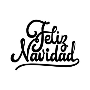 洛费里兹巴拉德纳维达徽章与手写的刻字, 刻字设计卡模板创意印刷为节日贺卡的礼物海报