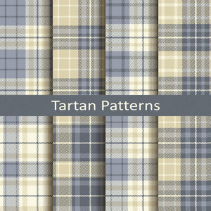 八无缝矢量格子方形 patterns.design 为纺织 封面 包装 圣诞一套