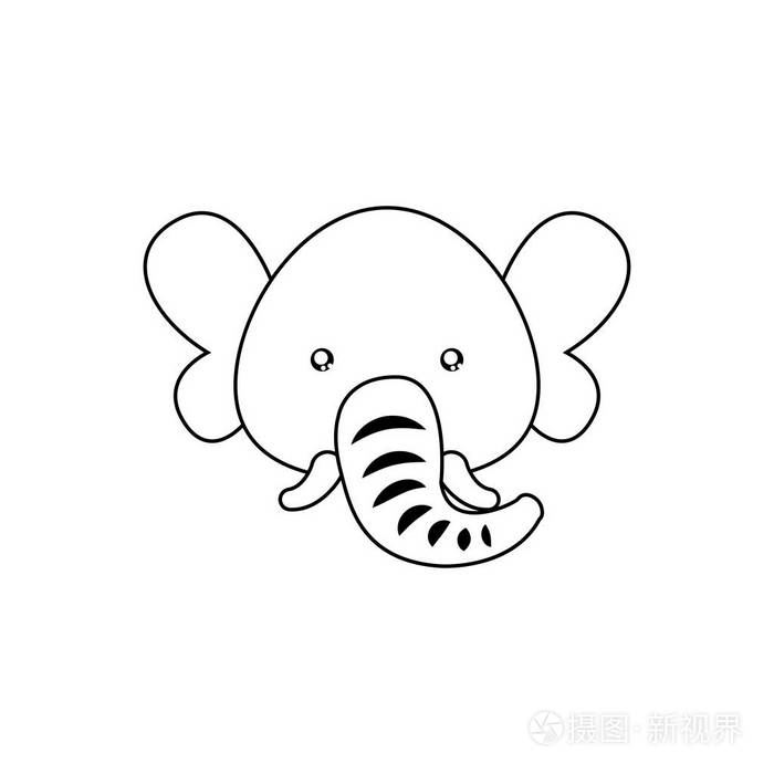 大象画脸