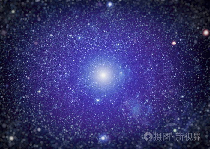 银河系的宇宙微波背景.明星灰尘和小精灵粉尘闪光空间背景
