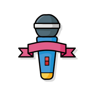 麦克风涂鸦照片