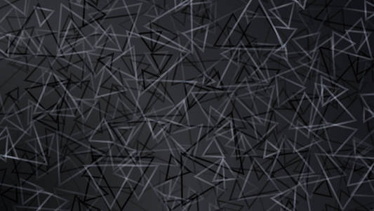 黑色的小三角形的抽象背景