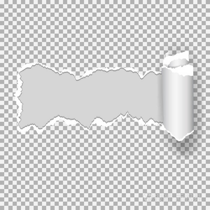 现实的矢量与翻录边缘与空间为您的文字撕纸 (在本文中孔)