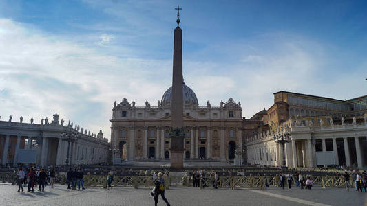 St 彼得大教堂，罗马，梵蒂冈，意大利的视图