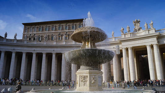 St 彼得大教堂，罗马，梵蒂冈，意大利的视图