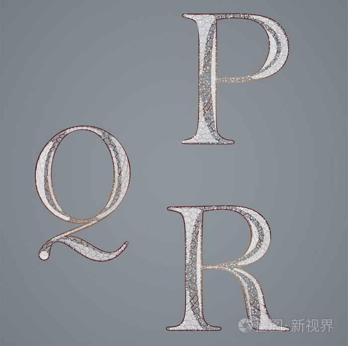 设置与抽象字母插画-正版商用图片0fk0ow-摄图新视界