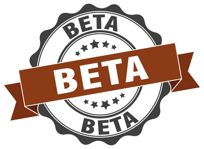 beta 版邮票。标志。密封