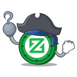 海盗 Zcoin 人物卡通风格