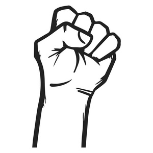 卡住了拳头,大能的手矢量图手绘照片