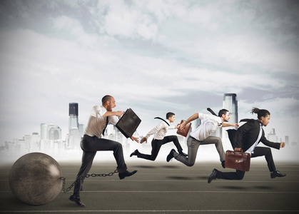 在商业竞争中的不公正照片