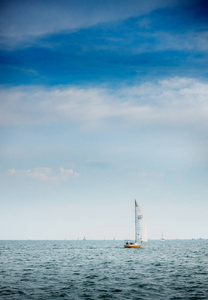 帆船和海景