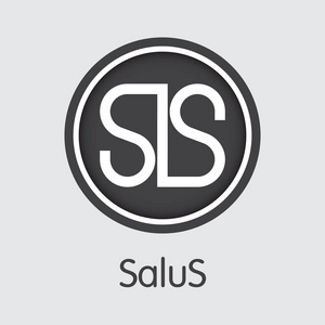 Salus 加密币种。矢量 Sls 硬币图像