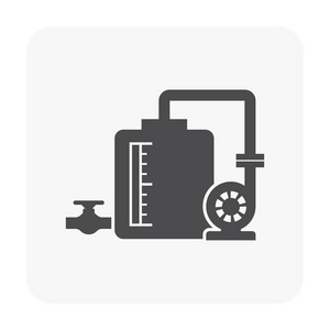 草坪雨水水箱图标照片