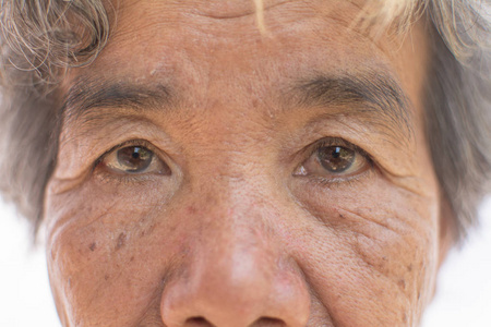 闭上老妇人的眼睛照片