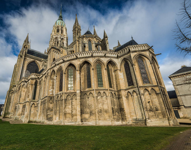 Bayeux Notre Dame，诺曼底，法国中世纪大教堂