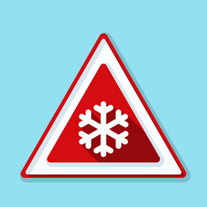 寒冷警告标志